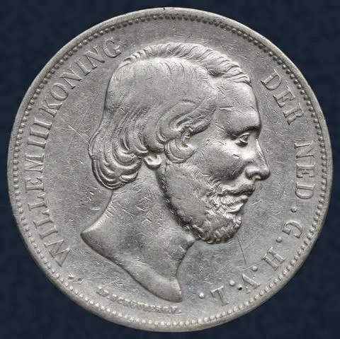 2½ Gulden 1874 Willem III (zwaard)